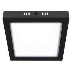 PANEL PLAFON CUADRADO NEGRO MACROLED 12W AC85-265V CALIDO 3000K