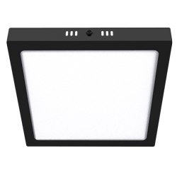 PANEL PLAFON CUADRADO NEGRO MACROLED 18W AC85-265V FRIO 6000K