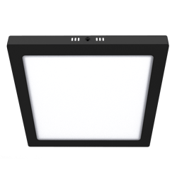 PANEL PLAFON CUADRADO NEGRO MACROLED 24W AC85-265V CALIDO 3000K
