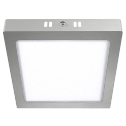 PANEL PLAFON CUADRADO PLATEADO MACROLED 12W AC85-265V FRIO 6000K