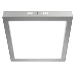 PANEL PLAFON CUADRADO PLATEADO MACROLED 18W AC85-265V FRIO 6000K