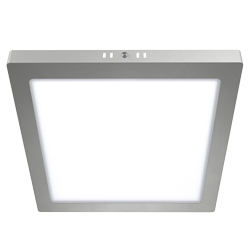 PANEL PLAFON CUADRADO PLATEADO MACROLED 24W AC85-265V FRIO 6000K