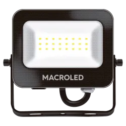 REFLECTOR LED MACROLED, AC120-265V, 20W, 3000K,FP 0.9, 110lm/W, CRI 80, BRAZO 45°