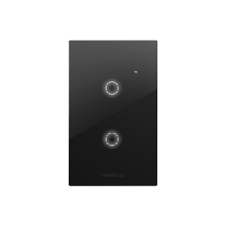 TECLA SMART ROMA MACROLED, 2 CANAL, AC 100-240V, 7A MAX. NEGRO