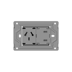 TOMACORRIENTE BI-NORMA CON DOS USB-C MONACO MACROLED, AC 250V, 10A MAX. BASTIDOR METALICO, SIN FRENTE
