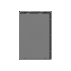 TAPA CIEGA PARA BASTIDOR RECTANGULAR MONACO MACROLED, COLOR GRIS
