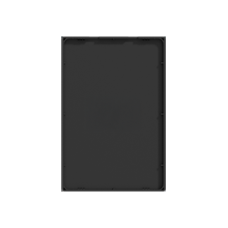 TAPA CIEGA PARA BASTIDOR RECTANGULAR MONACO MACROLED, COLOR NEGRO