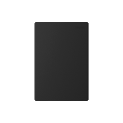 TAPA CIEGA RECTANGULAR MONACO NEGRO MACROLED, BASTIDOR METALICO