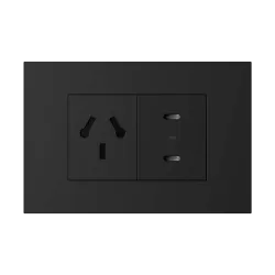 TOMACORRIENTE BI-NORMA Y USB LIMA NEGRO, MACROLED, AC250V, 10A MAX. 2USB C DE 30W