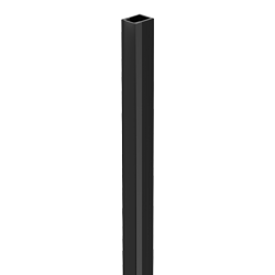 PERFIL DE ALUMNIO MACROLED APLICAR, COLOR NEGRO, DIFUSOR NEGRO DE PC, TIRA LED HASTA 5MM, CON ENDCAPS Y CLIPS PARA SUJETAR, LARGO 2 METROS