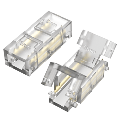 INTERCONECTOR TIRA A TIRA MACROLED, PARA TIRAS COB 5MM, 2 PINES, TRANSPARENTE