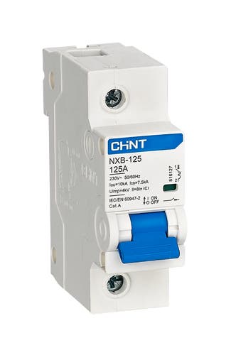 Int. Termomagnético CHINT NXB-125, In:80A, Icn:10kA, Curva C, 1-polo