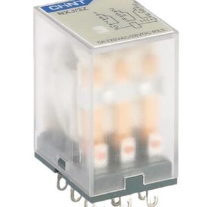 RELÉ AUXILIAR CHINT NXJ - In:5A - 2 Inv - Bob: 24VCA + indicador de estado