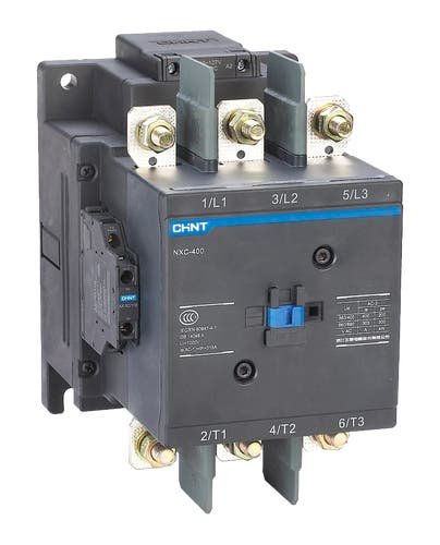 CONTACTOR CHINT NXC-500 - In:500A - 3 POLOS + Aux: 2NA+2NC - Bob: 220V-240VCA/CC
