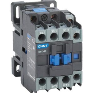 CONTACTOR CHINT NXC-12 - In:12A - 3-POLOS + Aux: 1NA+1NC - Bob: 380VCA