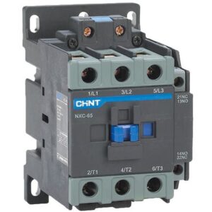CONTACTOR CHINT NXC-65 - In:65A - 3-POLOS + Aux: 1NA+1NC - Bob: 110VCA
