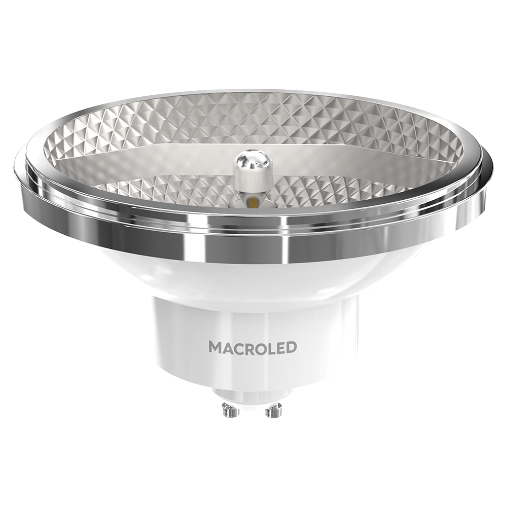 AR111 MACROLED 11W GU10 COB NO DIM AC100-240V FP>0.9 CALIDO 2700K 12º 950LM
