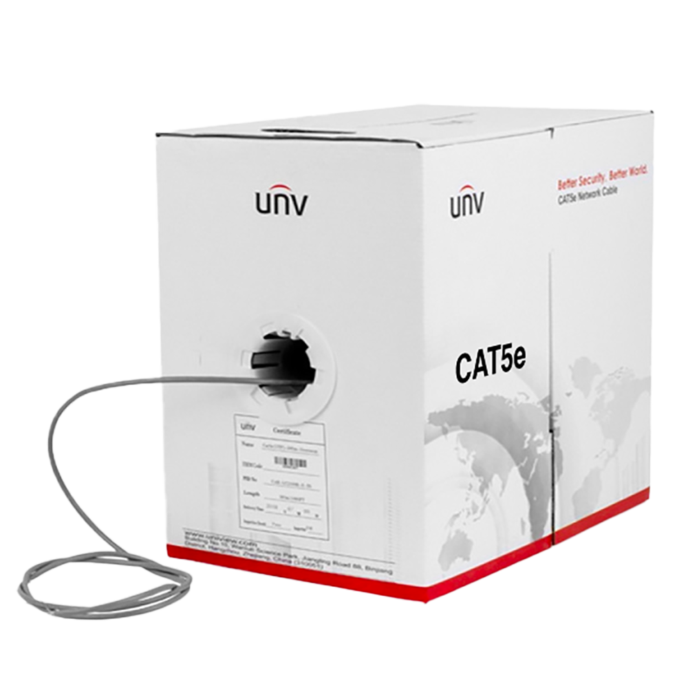 CAB-LC2100A-IN - CABLE UTP CAT5E COLOR GRIS INTERIOR - 24AWG- ISO/IEC 11801 - TIA/EIA 568. CERTIFICADO UL (100% COBRE) - 305M