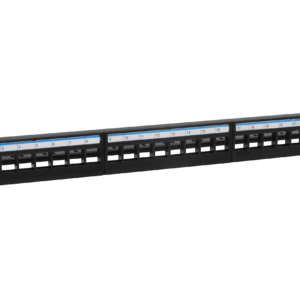 FRENTE PATCH PANEL 24 BOCAS (NO INCLUYE FICHAS) COMPATIBLE CON FICHAS CAT5E Y CAT6/6A