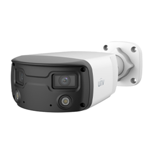 CÁMARA IP PRIME TIPO BULLET DOBLE LENTE A 180°, RESOLUCION 4MPX LENTE FIJO 4,0MM CARACTERISTICAS DWDR, IP67 COLORHUNTER