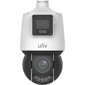 ''DOMO PTZ PRIME DOBLE LENTE FIJA: 1/1.8'''', 4MP, 4MM@F1.0 , LUZ CALIDA LED DE 30M, PTZ: 1/2.8'''''''', 4MP, 4.8~120MM@F1.5 , ZOOM DE 25X, IR 100M''''''
