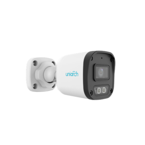 CAMARA IP UNIARCH TIPO BULLET RESOLUCION 2MPX LENTE FIJO 2,8MM CARACTERISTICAS, POE, DWDR, DUAL IR 30M, LED COLOR 15M, IP67, HLC