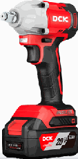LLAVE DE IMPACTO INALAMBRICA POTENCIA 380W MAX. TORQUE 350Nm TAMAÑO DE PERNO ESTANDAR M12-M16 PESO 1.7KG MOTOR BRUSHLESS INCLUYE BATERIA 4.0Ahx2 Y CARGADOR. BOLSA DE HERRAMIENTAS