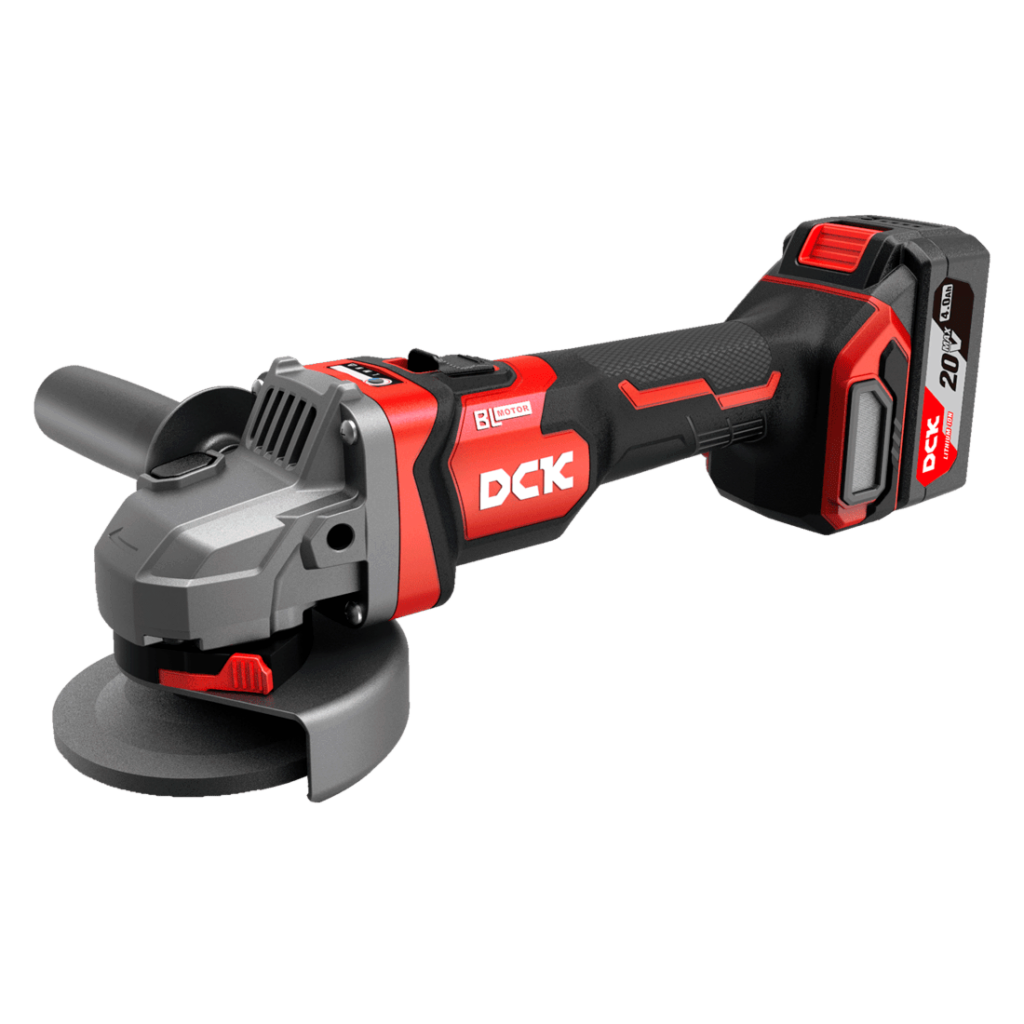 AMOLADORA ANGULAR INALAMBRICA - 20V - POTENCIA 1000W - DISCO 125MM - ROSCA DEL EJE M14 - PESO 2.8KG - MOTOR BRUSHLESS - INCLUYE MANGO AUXILIAR, LLAVE, MALETIN PLASTICO - NO INCLUYE BATERIA NI CARGADOR