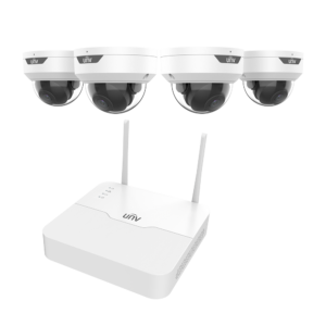 NVR KIT WIFI TIPO DE CÁMARAS MINI DOMO RESOLUCION 2MPX LENTE FIJO 2,8MM CARACTERISTICAS 4 CÁMARAS IP MODELO 322LB-ABF28WK-G, 1 SATA HDD HASTA 6TB