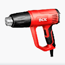 PISTOLA DE CALOR POTENCIA 2000W TEMPERATURA MAX. 600°C TEMPERATURA Y FUERZA DEL AIRE REGULABLE EN 3 VELOCIDADES PESO 0.8KG INCLUYE TUBOS PLANO. REDONDO