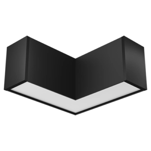 CONECTOR TIPO L PARA LINEAL PRO NEGRO MACROLED, AC200-265V, 120LM.W, CRI>90, FP>0.9, DIFUSOR OPAL, CCT