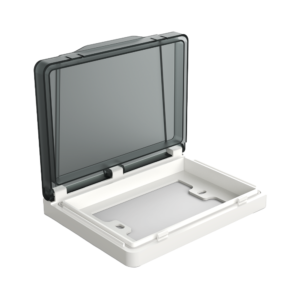CAJA DE EXTERIOR MILAN BLANCO, RECTANGULAR, IP55, PROTECCION UV, MATERIAL PC