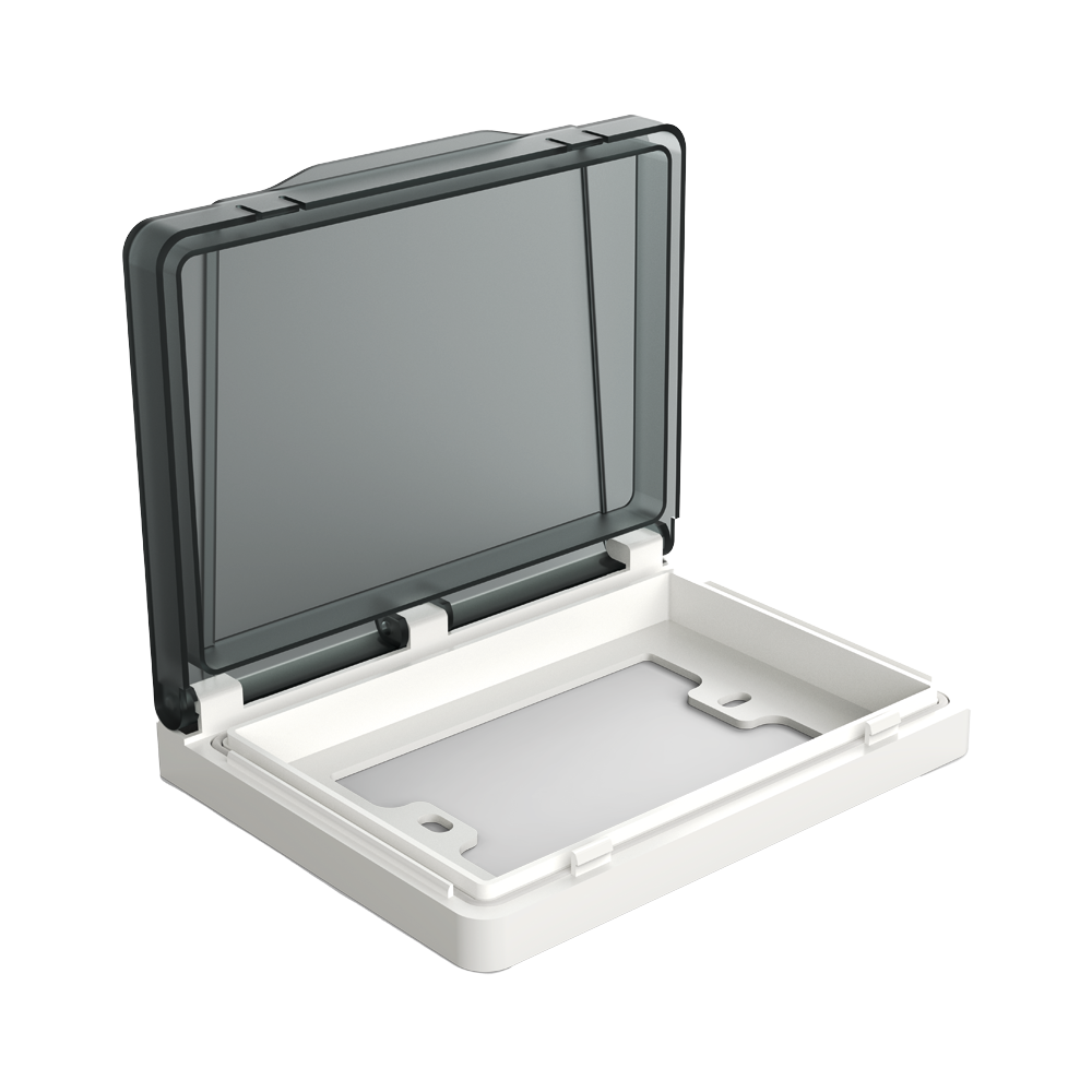 CAJA DE EXTERIOR MILAN BLANCO, RECTANGULAR, IP55, PROTECCION UV, MATERIAL PC