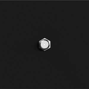CONECTOR DE TV MONACO NEGRO MACROLED