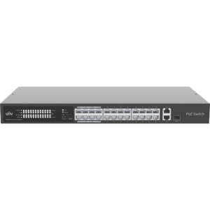 SWITCH POE 24 PUERTOS 100MBPS + 2UPLINK 1GBPS COMBO PORTS. MAX. POE POWER 370W - - MAX 30 W P/PUERTO