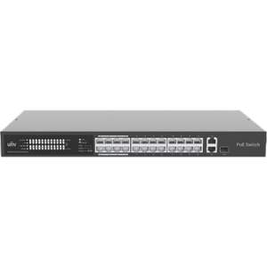 SWITCH POE 24 PUERTOS 100MBPS + 1UPLINK 1GBPS RJ45 +1 UPLINK 1GBPS COMBO PORTS MAX. POE POWER 370W - MAX 30 W P/PUERTO