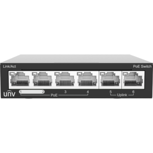 SWITCH POE DE 4 PUERTOS 100MBPS Y 2 PUERTOS 100MBPS DE ENLACE UPLINK MAX. POE POWER 60W - MAX 30 W P/PUERTO