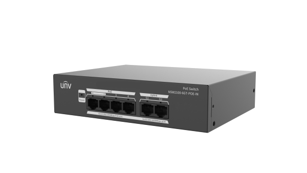 SWITCH POE ADMINISTRABLE DE 4 PUERTOS POE 1000MBPS Y 2 PUERTOS 1000MBPS DE ENLACE UPLINK –