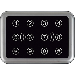 LECTOR DE TARJETA, 12 TECLAS CON PIN, PARA INSTALACION DE INTERIOR/EXTERIOR, MONTAJE EN PARED, LECTURA HASTA 3CM, 1 WIEGAND 26/34, SOPORTA FORMATO MIFARE I & MIFARE LITE