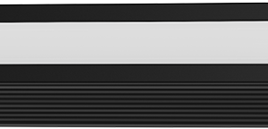 PERFIL DE ALUMNIO MACROLED DE EMBUTIR, COLOR NEGRO CON DIFUSOR OPAL DE PC, PARA TIRA LED HASTA 5MM DE ANCHO, CON ENDCAPS Y CLIPS PARA SUJETAR, LARGO 2 METROS