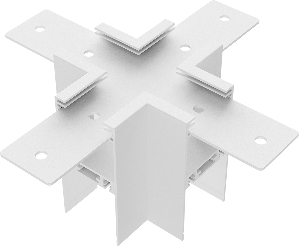 CONECTOR TIPO X PARA RIEL MAGNETICO BOLD SKYLINE MACROLED