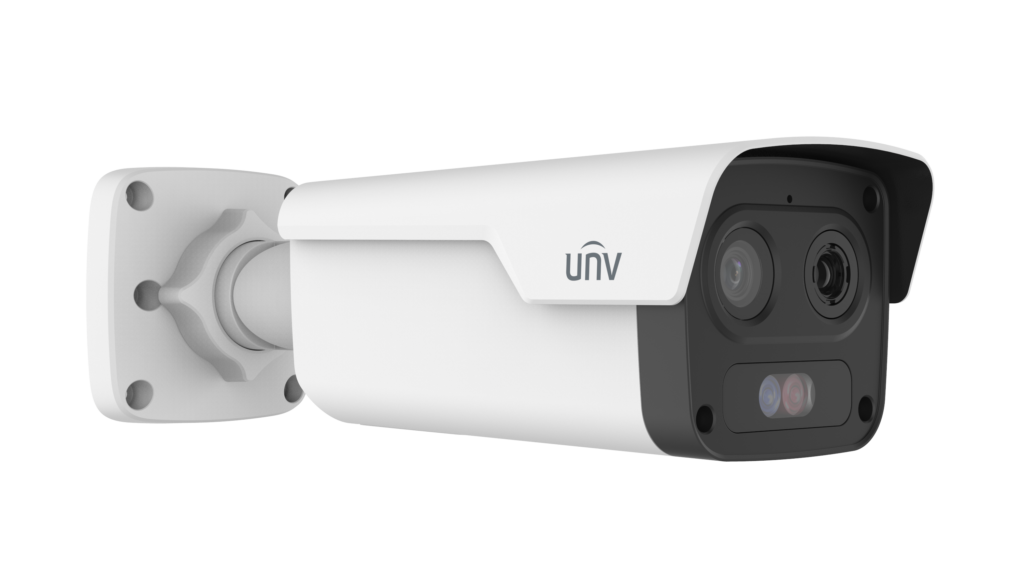 CAMARA IP PRO TIPO BULLET BI-ESPECTRO OPTICO COLOR 2688X1520@30FPS, ULTRA 265/H.265, DC12V/POE, IR 50M, TERMICO 256X192@30FPS, 10MM, AUDIO&ALARMA, DETECCION DE FUEGO, HUMO, SIP(INTRUSION INTELIGENTE)