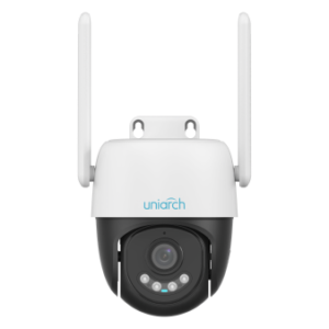 CAMARA IP UNIARCH CONEXION 4G LTE, INTERIOR EXTERIOR, PARA HOGAR RESOLUCION 3MP LENTE FIJA DE 4 MM, MICROFONO Y ALTAVOZ, DETECCION DE CUERPO HUMANO, IP66, IR30 M, RJ45, 512GB