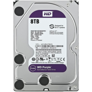 ALMACENAMIENTO DISCO RIGIDO WD TIPO HDD LINEA PURPLE CAPACIDAD 8TB