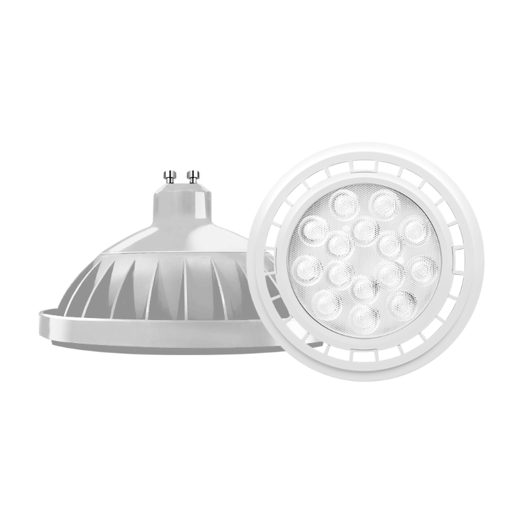 AR111 MACROLED ECO, COLOR BLANCO, 15W, GU10, AC100-240V, NEUTRA 4000K, ANGULO DE APERTURA 25