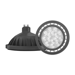 AR111 MACROLED ECO, COLOR NEGRO, 11W, GU10, AC100-240V, NEUTRA 4000K, ANGULO DE APERTURA 25