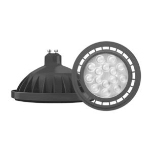 AR111 MACROLED ECO, COLOR NEGRO, 15W, GU10, AC100-240V, NEUTRA 4000K, ANGULO DE APERTURA 25