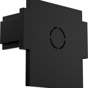 ENDCAP PARA RIEL MAGNETICO SKYLINE DE EMBUTIR MACROLED, NEGRO