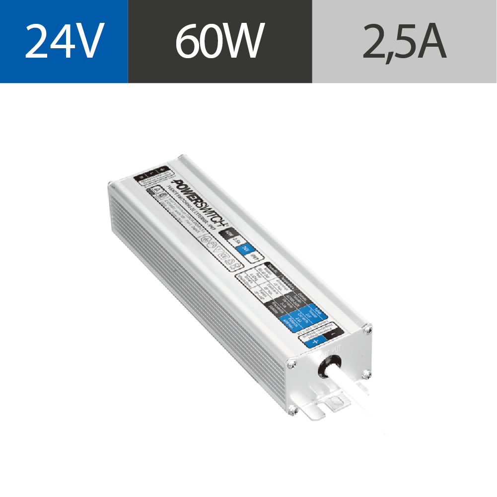 FUENTE POWERSWITCH EXTERIOR 24V 2,5A IP67