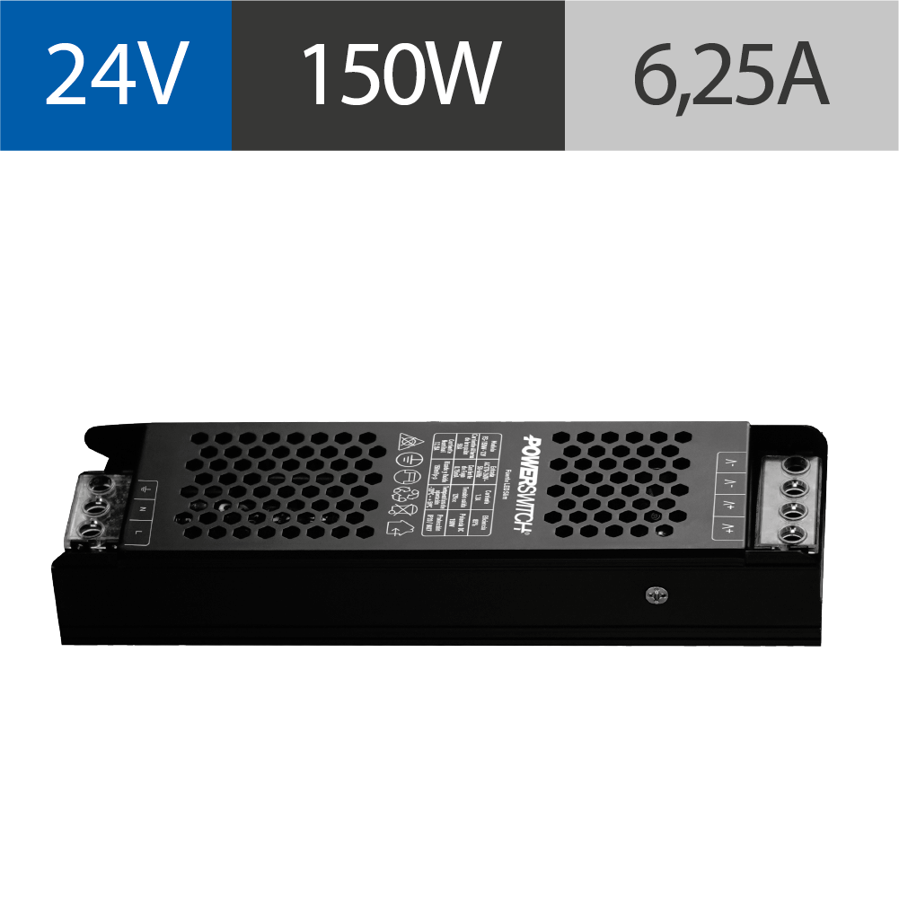 FUENTE LED SLIM POWERSWITCH, 24V, 150W, IP20